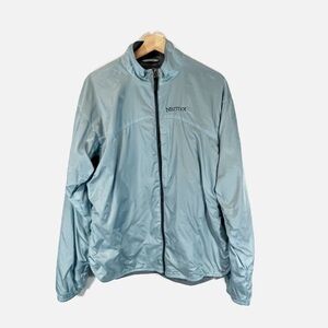 Marmot Women's Lightweight Windbreaker Light Blue Size Large